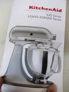 lot 99 image: NIB Kitchen Aid Mixer Black K45 series