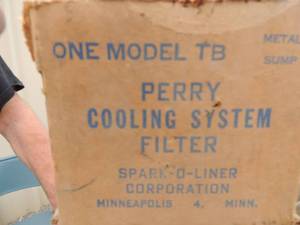 lot 307 image: perry cooling system filter one model tb metal pump  qty 3