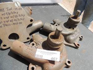 lot 467 image: gmc 6 cyl truck water pump part # mpx3