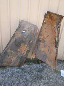 lot 348 image: 1950S PONTIAC HOOD SIDES  NOS 2 piece 574957