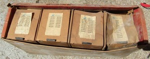 lot 342 image: 4 boxes of carburetor mounting gaskets numbers include 5462- 60284