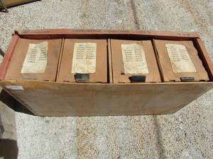 lot 343 image: 4 boxes of carburetor mounting gaskets numbers from 5462 thru 60249