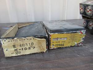 lot 392 image: wheel and rim parts V-1057 rh budd stud B-13988