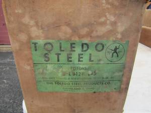 lot 492 image: toledo steel b-l912f--040 qty 5