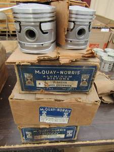 lot 497 image: mccoy, norris pistons qty 3