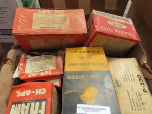 lot 605 image: fram ch291, ch6pl, hastings oil filters qty 5 no. 318