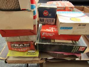 lot 607 image: champ, fran, ac western auto air filters qty 14