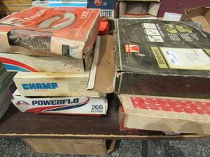 lot 608 image: white 044 0499 auto life, american parts 266, fram cam 176pl, air filters qty9