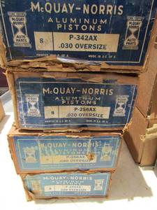 lot 618 image: 4 boxes mccoy, norris pistons