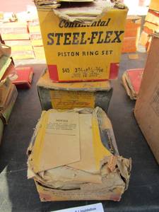 lot 677 image: 3 boxes continental steele flex 545 piston rings
