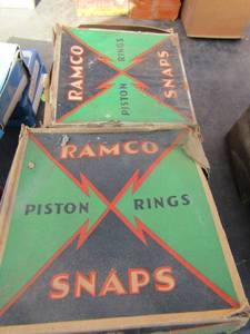 lot 678 image: qty 9 boxes of ramco piston rings 6 per