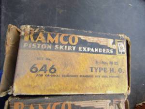 lot 694 image: qty 7 boxes ramco 600646 piston rings all sealed