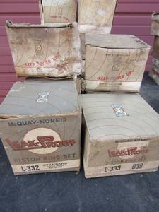 lot 695 image: qty 6 boxes of Mcquay and Norris piston rings L-322