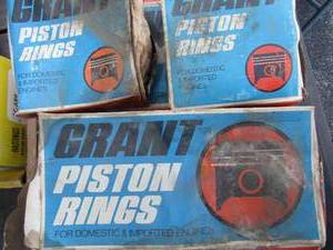 lot 721 image: grant piston rings 2001-2001 qty 7 6197-02