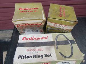 lot 753 image: qty 3 boxes of contennital piston rings sets- 581-040-4