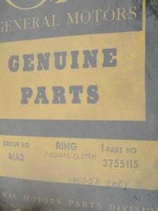 lot 806 image: gm 1957-1958 part # 3755115 rings NIB