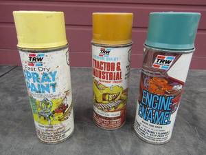 lot 854 image: spray cans , spray paint, tractor and industrial engine enamel