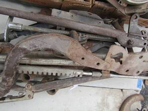 lot 862 image: clutch peddles and brake peddles for a 1959