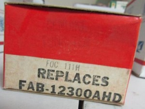 lot 34 image: IGNITION PARTS 1 box of FOC- 111H replaces- FAB-12300AHD- qty 9