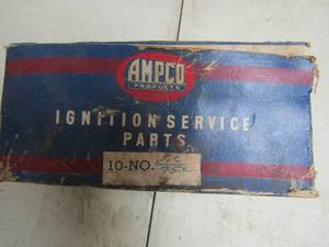 lot 63 image: Box of Amco auto parts, Part # RX-58-- Qty 4--- Ampco ignition parts - Part # FX-5S