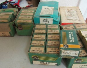 lot 83 image: Lot of filko contact sets 48-45 &27-32 & w-2 and w-3 contact sets