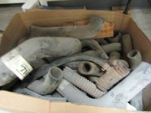 lot 111 image: box of Dayco curved black hoses - RADIATOR, HEATER