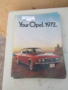 lot 169 image: 22 copies of your opel. 1972 car books all the same
