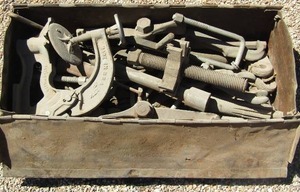 lot 191 image: vintage clamps and misc vintage tools details in pics