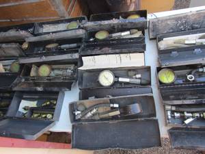 lot 201 image: compression gauges universal type, devilbiss company, various other brands qty 20 comes with compression pieces