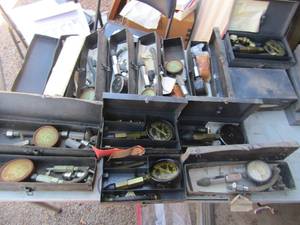 lot 205 image: compression gauges universal type, devilbiss company, various other brands qty 20 comes with compression pieces