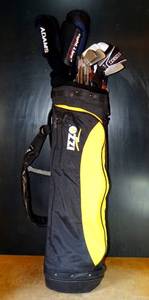 lot 4 image: Tommy Armour 855 Silver Scot Iron Set wUS KIDS Driver Set, Putter & Bag $$$ NICE FULL SET