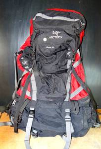 lot 5 image: BIG $ ITEM - Arcteryx Bora 95 Backpack Mountaineering Hiking Size Large Tall REDBLACK