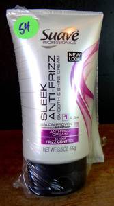 lot 54 image: Suave Professionals 24 Hour Sleek Anti-Frizz Smooth & Shine Cream 3.5 oz - 3 PACK