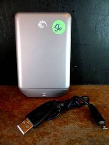 lot 56 image: SEAGATE FreeAgent GoFlex 500GB Silver - External Hard Drive