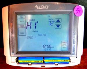 lot 57 image: Aprilaire 8600 Touch Screen Thermostat