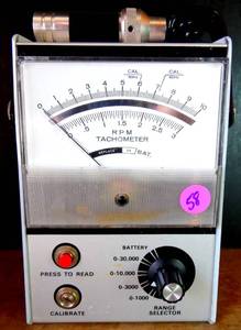 lot 58 image: Power Instruments B-891 RPM Tachometer Range Selector