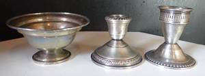 lot 81 image: LOT OF STERLING ITEMS AS DISPLAYED - ALL IN GOOD CONDITION $$