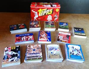 lot 108 image: LARGE COLLECTION OF VARIOUS SPORT CARDS - FOOTBALL, BASEBALL, & BASKETBALL