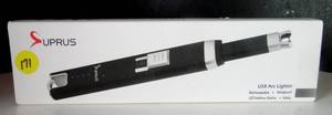 lot 171 image: SUPRUS Candle Lighter Electric Rechargeable Arc Lighter wLED Display - NIB