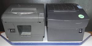 lot 174 image: BIG $ LOT - LABEL PRINTERS , 1 BIXALON SRP350 & 1 STAR TSP700