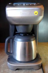 lot 200 image: Breville Youbrew 12 Cup Grind And Brew Coffee Maker BDC600XL Stainless - POWERS ON $$$