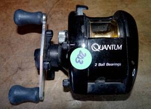 lot 203 image: VINTAGE QUANTUM FISHING REEL