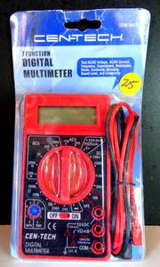 lot 215 image: CENTECH 7 FUNCTION DIGITAL MULTIMETER - NIP