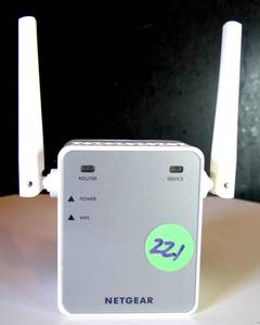 lot 221 image: Netgear EX2700 N300 WIFI Range Extender Essentials Edition