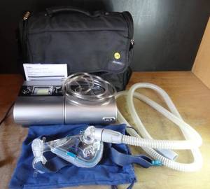 lot 243 image: BIG $ ITEM - COMPLETE ResMed CPAP Machines, S9, H5i Humidifier wAccessories 7 Case