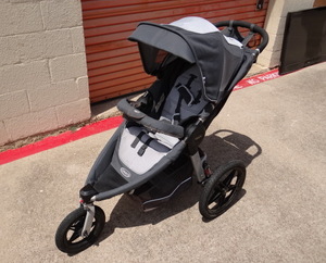 lot 299 image: BIG $ ITEM - GRACO COMPACT FOLD TRI WHEEL JOGGER STROLLER WITH SHOCK ABSORBERS $$$