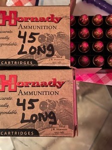 lot 605 image: HORNSBY 45 COLT  225GR FTX  20BOX  QTY 2