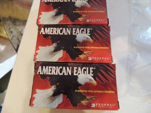 lot 629 image: AMERICAN EAGLE 9MM 124GR 50BOX   QTY 3