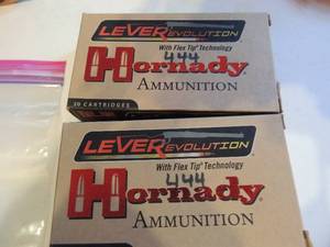 lot 855 image: HORNSBY 444 MAGNUM  2634 GR FTX  20 PER BOX  QTY 2