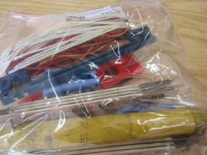 lot 137 image: line, folded tape, mini level